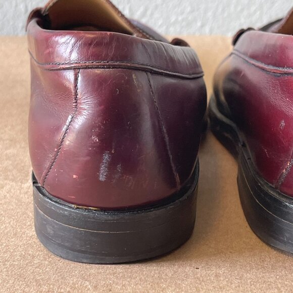 Bostonian Crown Windsor Mens Burgundy Leather‎ Loafers Size 9 - Picture 11 of 16